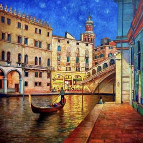 Painting, Van Gogh in Venice, Emil Aziz